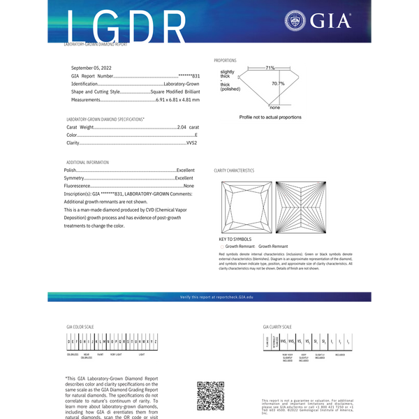 2.04ct Princess E VVS2 (LD1000095-RD)