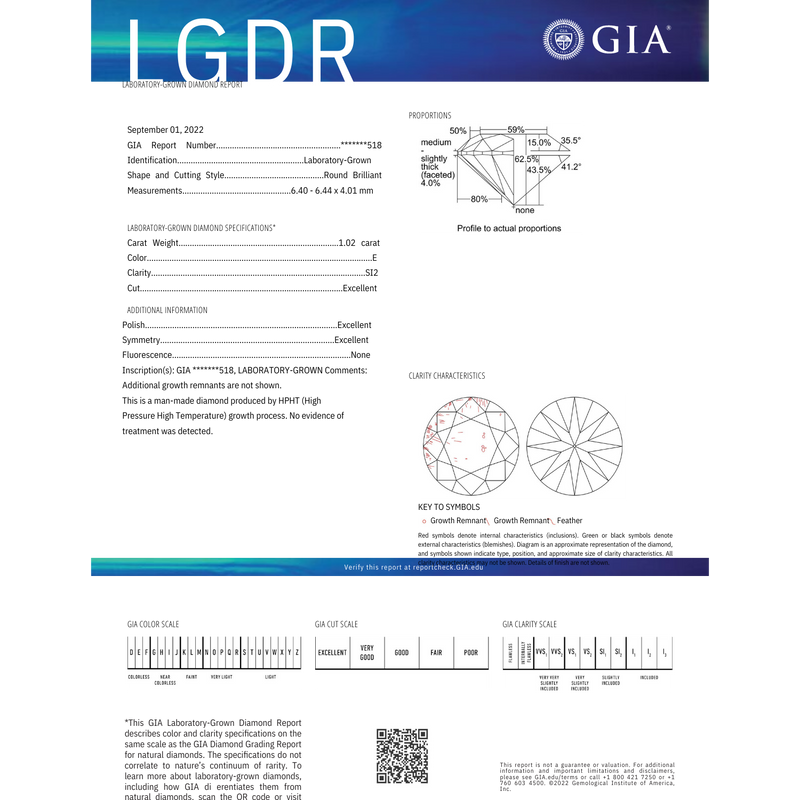 1.02ct Round E SI2(LD1000036-RD)