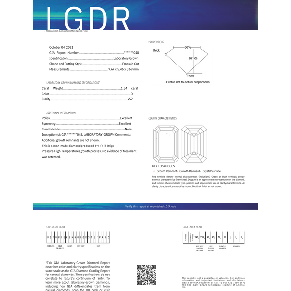 1.54ct エメラルド D VS2 (LD10000115-RD)