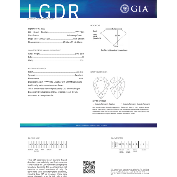 1.92ct ペアシェイプ H  VS1  (LD0000105-RD)